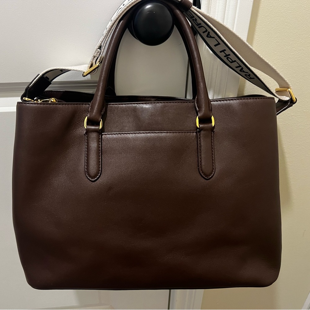 Ralph Lauren large Satchel still retails for $475 details:
